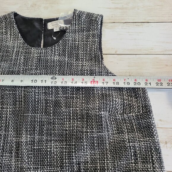 Mud Pie Tweed Fringe Boxy Tank Top Vest Sleeveless Layering Boho Classic NEW Lg - Picture 5 of 7